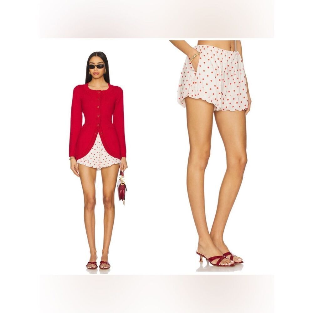 NWT POSSE Aurelia Short in Petite Polka Dot